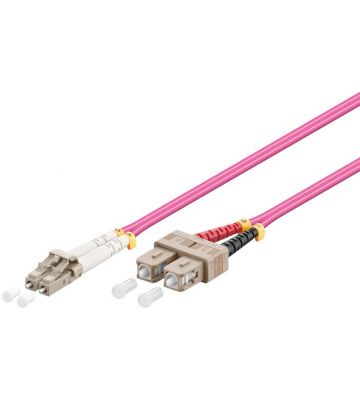 Fiberoptisk kabel LC-SC OM4 1m