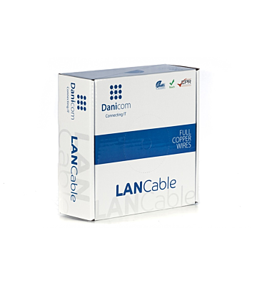 DANICOM CAT6 UTP 50m kabel på rulle - LSZH (Dca)