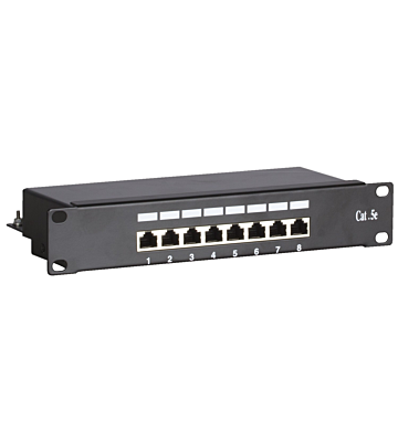 10 tommer CAT5e FTP patch panel - 8 porte