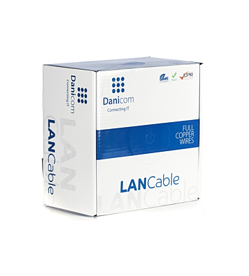 DANICOM CAT6A S/FTP 100m kabel på rulle - LSZH (Dca)