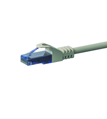 UTP CAT6a patchkabel 1m grå - 100% kobber