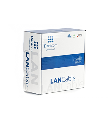 DANICOM CAT6 UTP 100m kabel på rulle - LSZH (Dca)