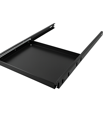 1U, 19" udvidelig hylde, til 1000 mm dybe serverskabe