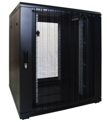 18U serverskab med perforeret låge 800x800x1000mm (BxDxH)