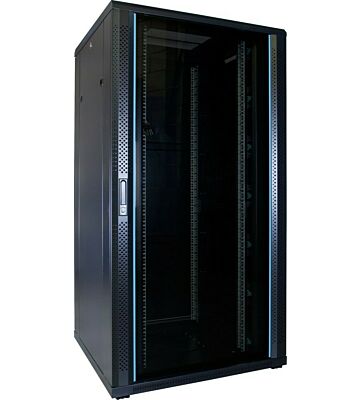 32U serverskab med glaslåge 800x800x1600mm (BxDxH)