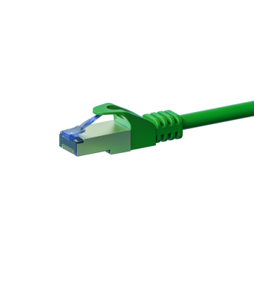 CAT6a S/FTP (PIMF) patchkabel 0,50 m grøn