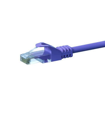 CAT6 UTP patch kabel 0,25m lilla - CCA