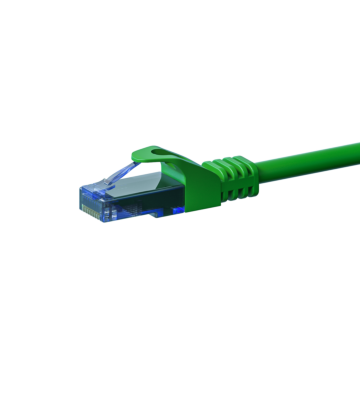 UTP CAT6a patchkabel 1m grøn - 100% kobber