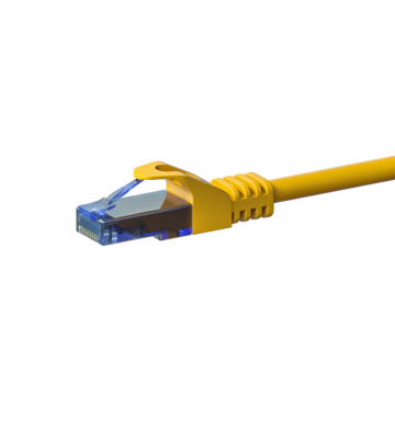 UTP CAT6a patchkabel 0,50m gul - 100% kobber