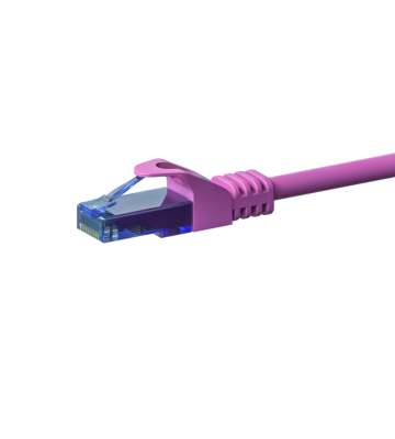 UTP CAT6a patchkabel 3m pink - 100% kobber