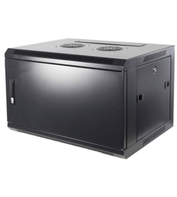 6U vægskab med metaldør 600x600x368mm (BxDxH)