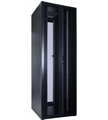 47U serverskab med dobbelt perforeret for- og bagdør 800x1200x2200mm (BxDxH)