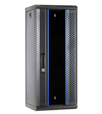 10 tommer 15U serverskab med glaslåge 312x310x752mm (BxDxH)