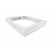 Base til 19 tommer serverskabe 800x1000x150 mm (BxDxH) - Hvid
