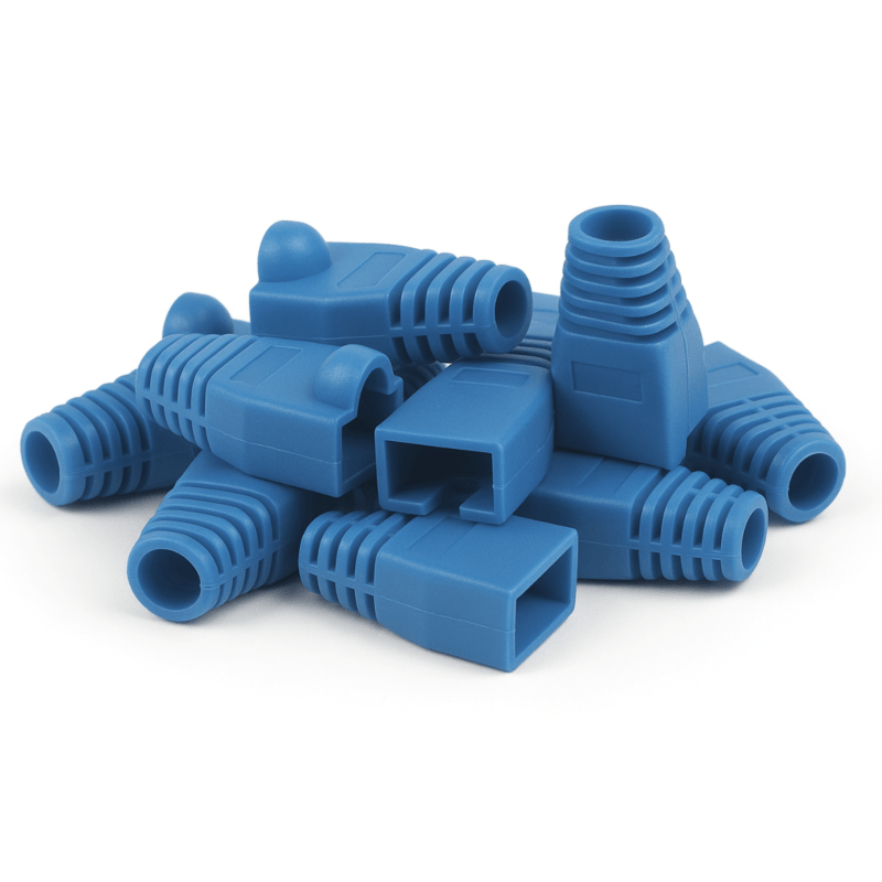 DANICOM RJ45 kabelbeskytter blå stor - 10 stk