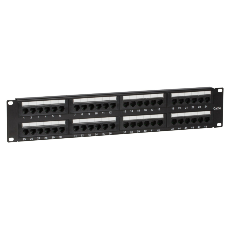 CAT5e UTP patch panel - 48 porte