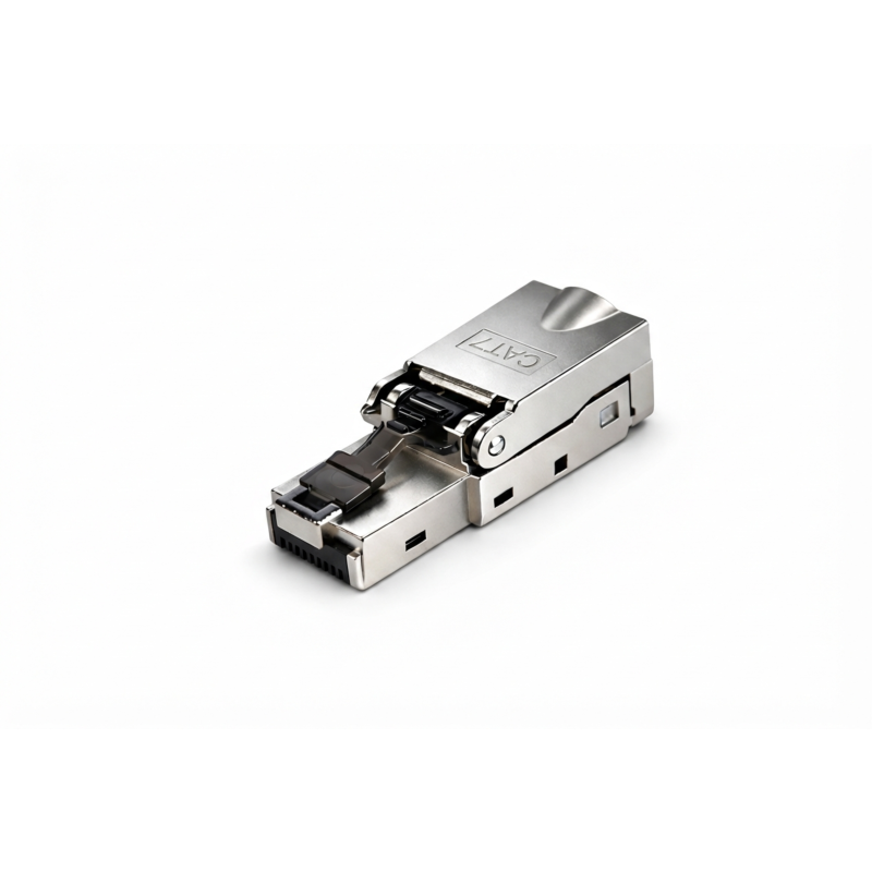 DANICOM S/FTP CAT7 Værktøjsfri RJ45-stik - til stiv kerne