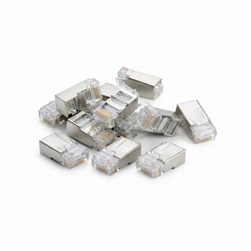 DANICOM FTP CAT5e RJ45 stik - til fleksibel og stiv kerne - 10 stk.