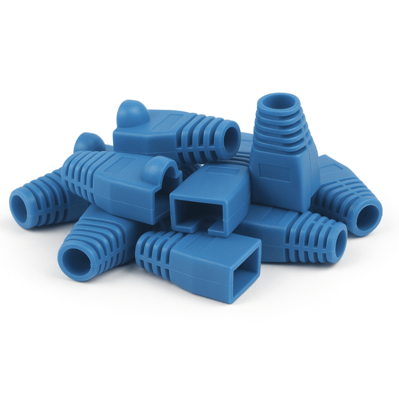 DANICOM RJ45 Kabelgennemføring Blå - 10 stk