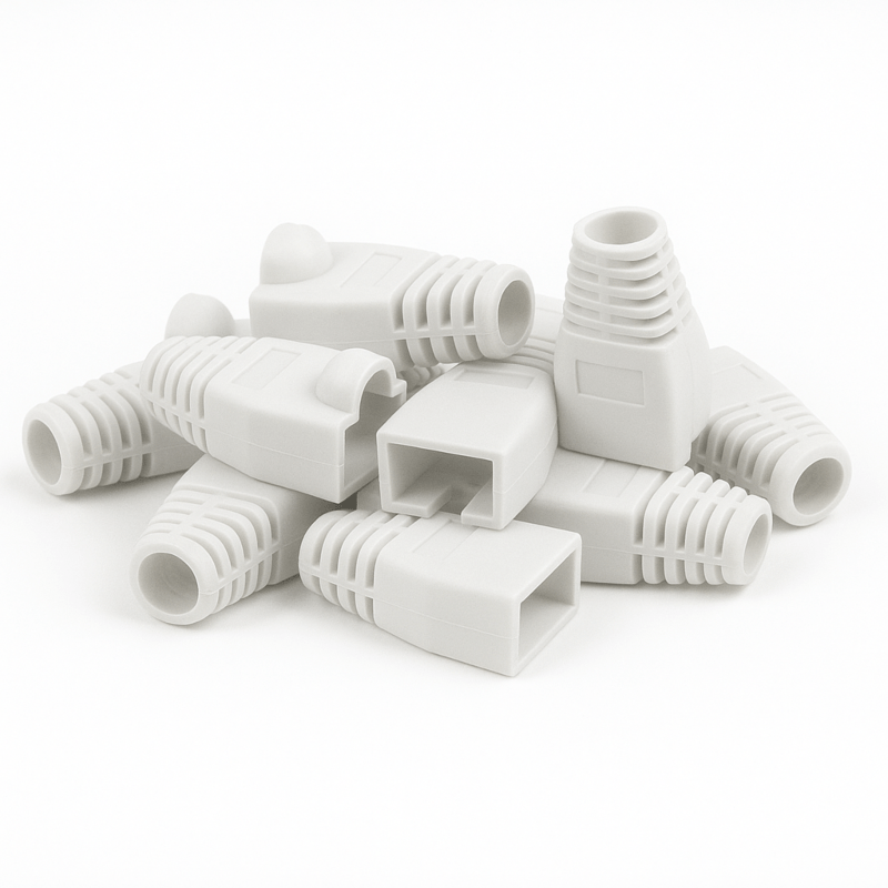 DANICOM RJ45 Kabelgennemføring Hvid - 10 stk