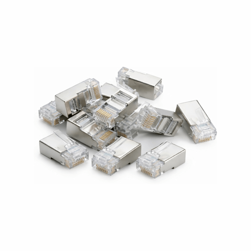 DANICOM SFTP CAT6a RJ45 stik - til fleksibel kerne - 10 stk.