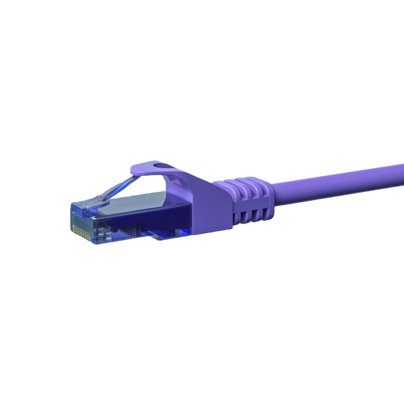 UTP CAT6a patchkabel 5m lilla - 100% kobber