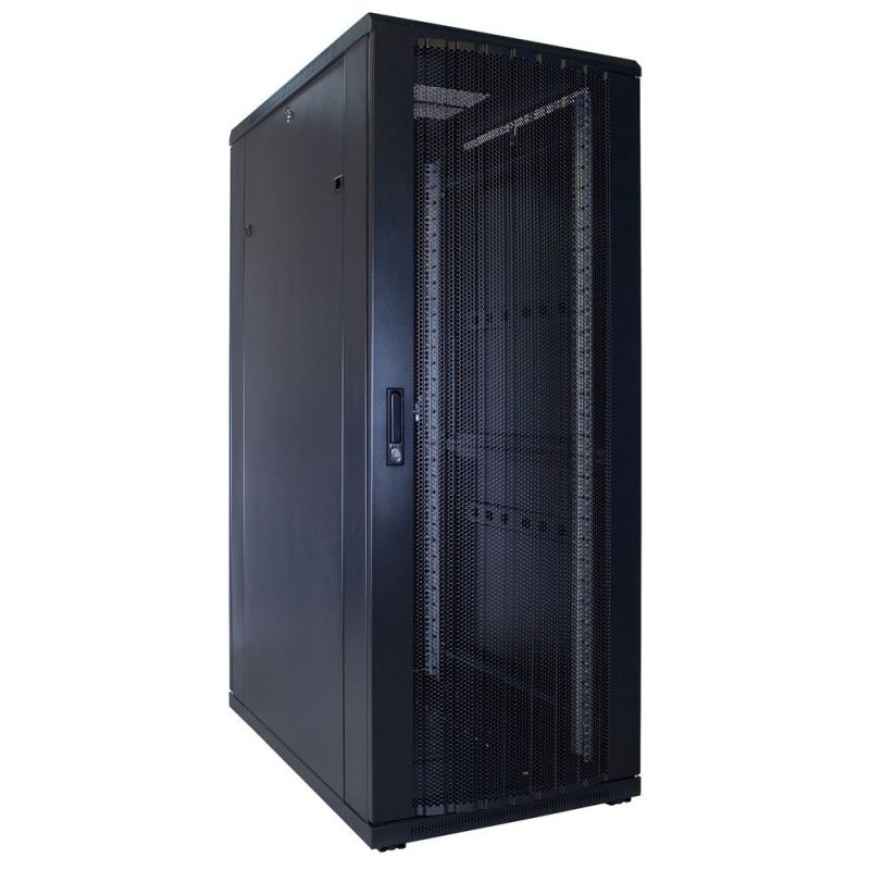 32U serverskab med perforeret låge 600x1000x1600mm (BxDxH)