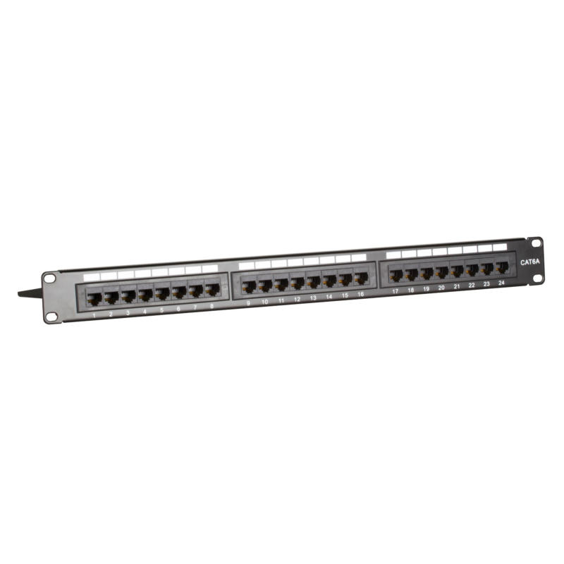 CAT6a UTP patch panel - 24 porte