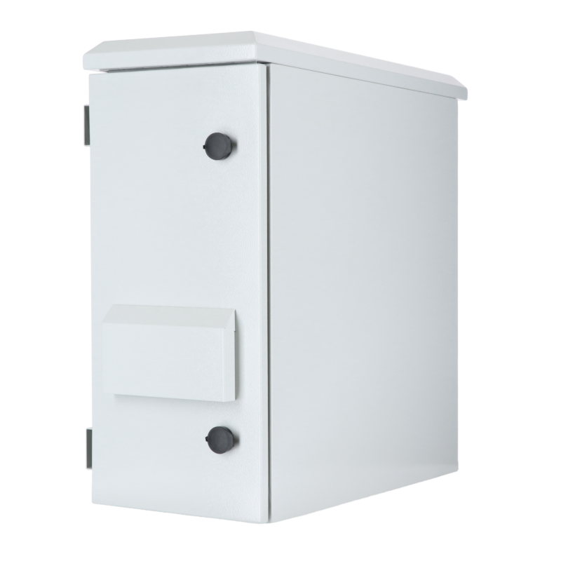 6U udendørs vægskab til lodret montering IP55 - 600x280x600mm (BxDxH)