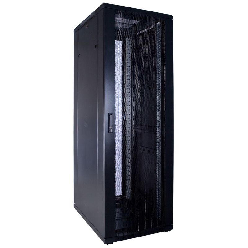 37U serverskab med perforeret låge 600x800x1800mm (BxDxH)