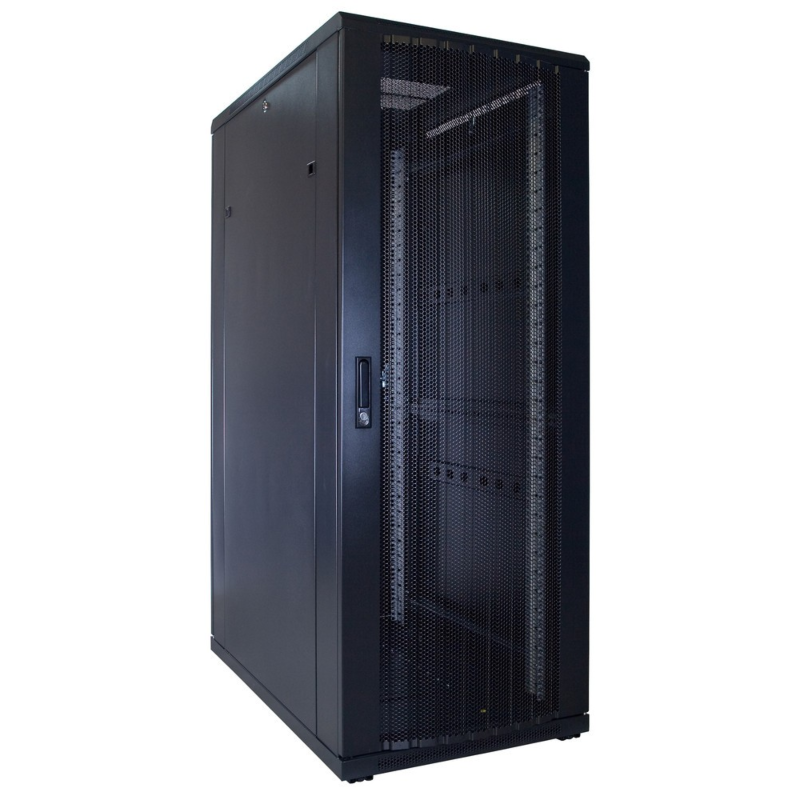 32U serverrack med perforeret dør 600x1200x1600mm (BxDxH)
