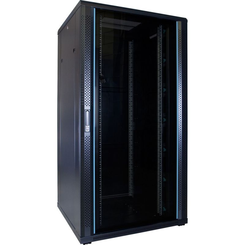 32U serverskab med glaslåge 800x800x1600mm (BxDxH)