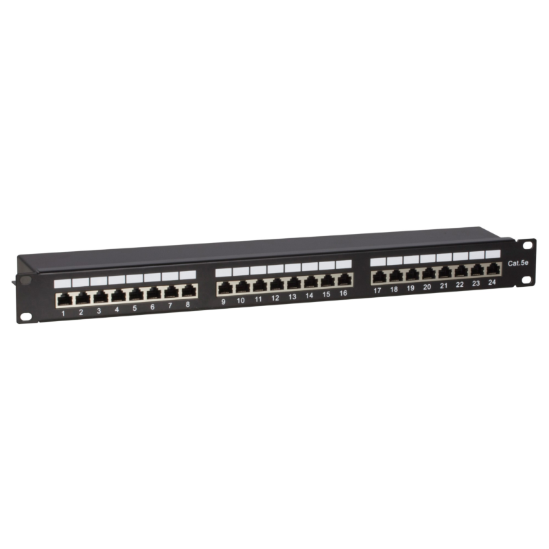 CAT5e FTP patch panel - 24 porte