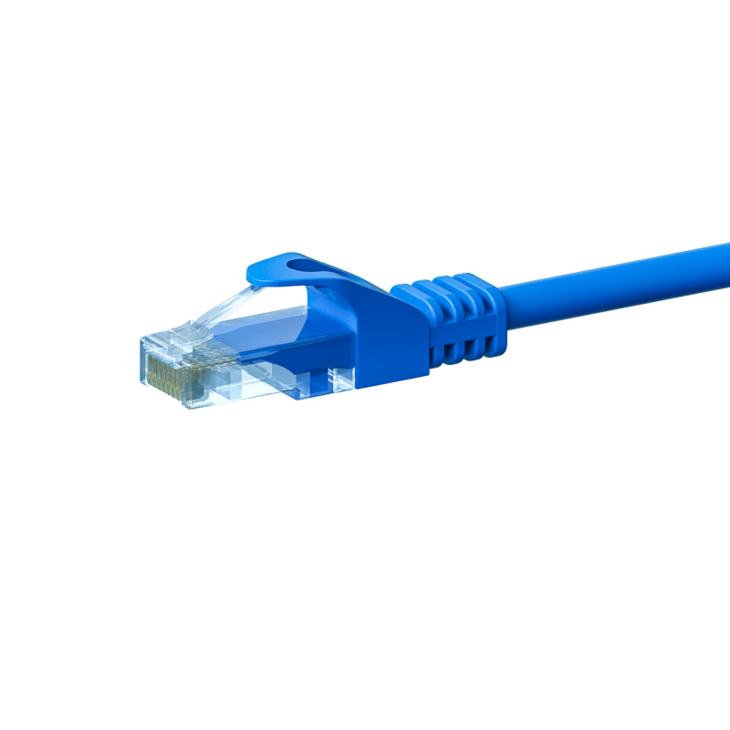 UTP CAT5e patchkabel 2m blå - 100% kobber