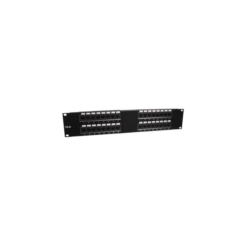 19 tommer 2U UTP patchpanel 32xRJ45 Cat 5e