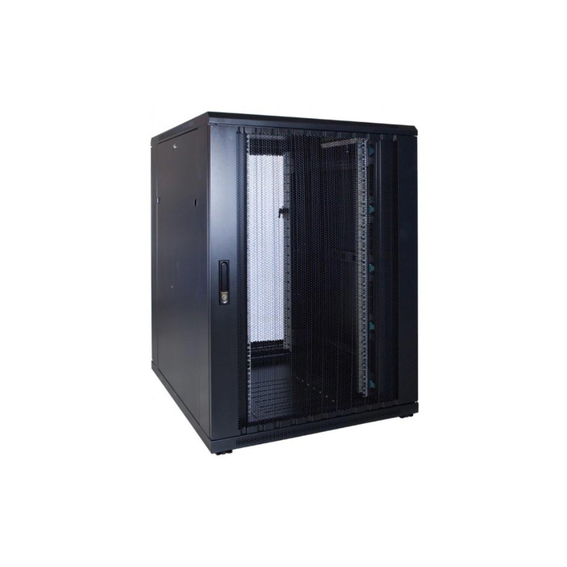 22U serverrack med perforeret dør 800x1200x1200mm (BxDxH)