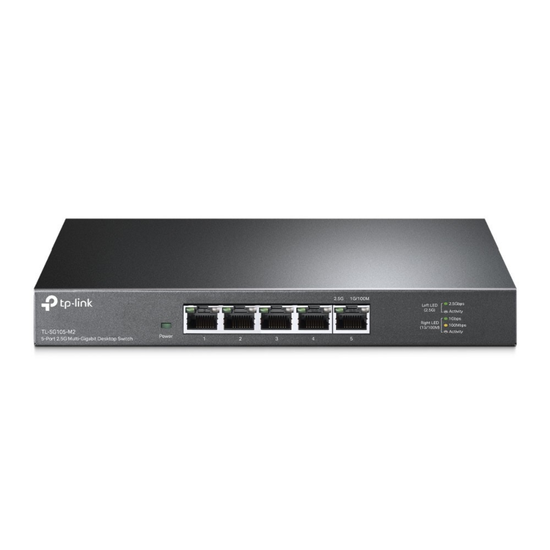 TP-Link 5-Port SG105 Multi-Gigabit uadministreret switch