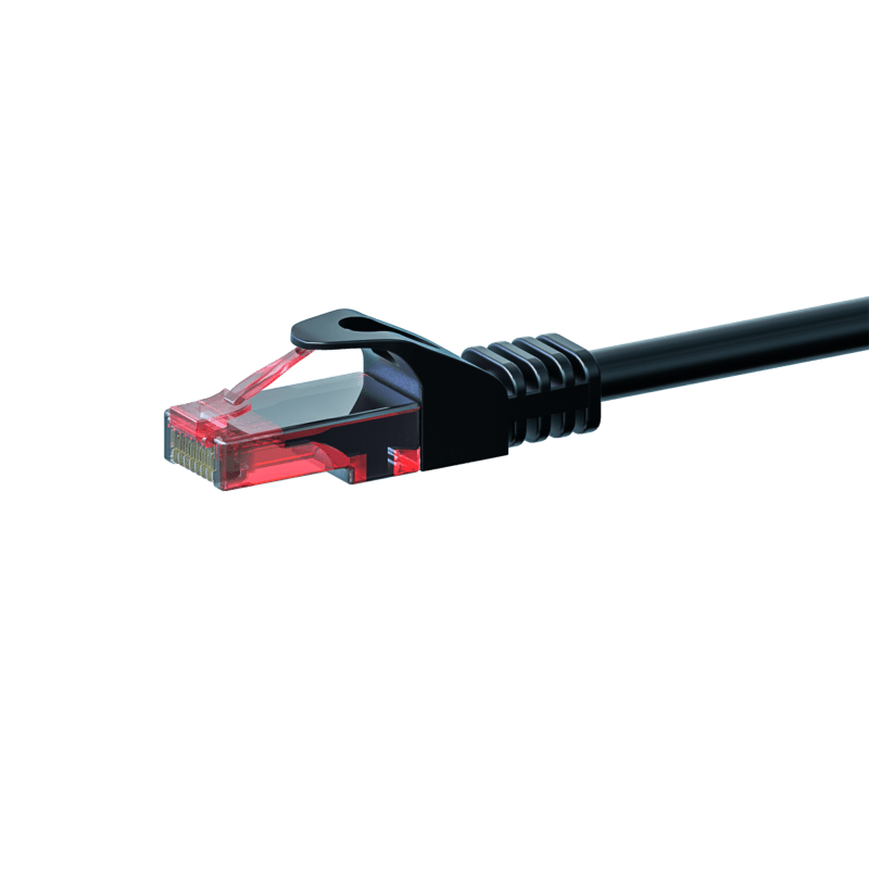 UTP CAT6 patchkabel 1,50m sort - 100% kobber