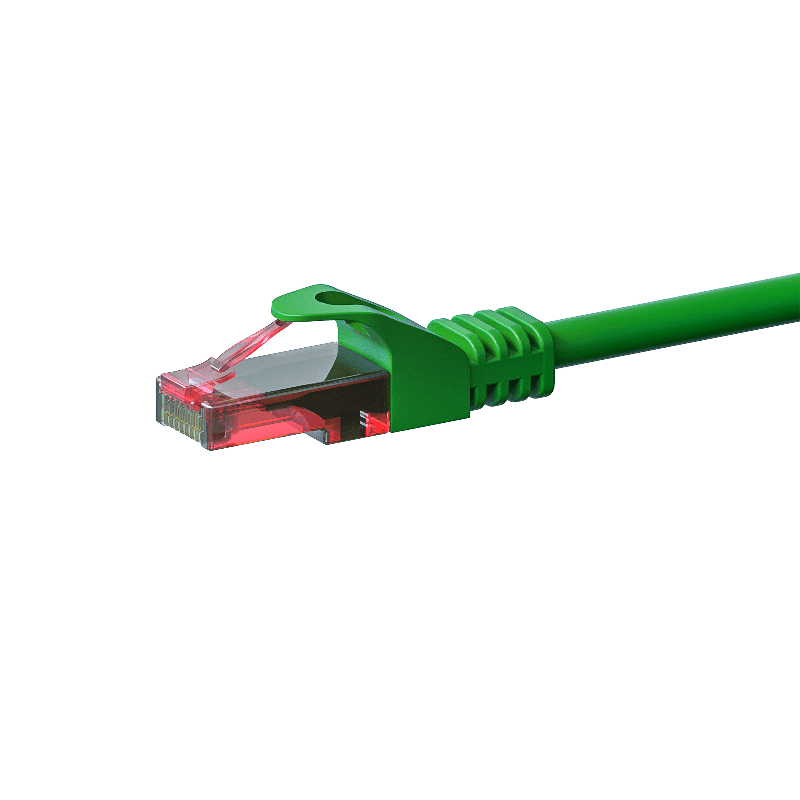 UTP CAT6 patchkabel 3m grøn - 100% kobber