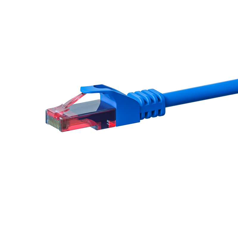 UTP CAT6 patchkabel 15m blå - 100% kobber