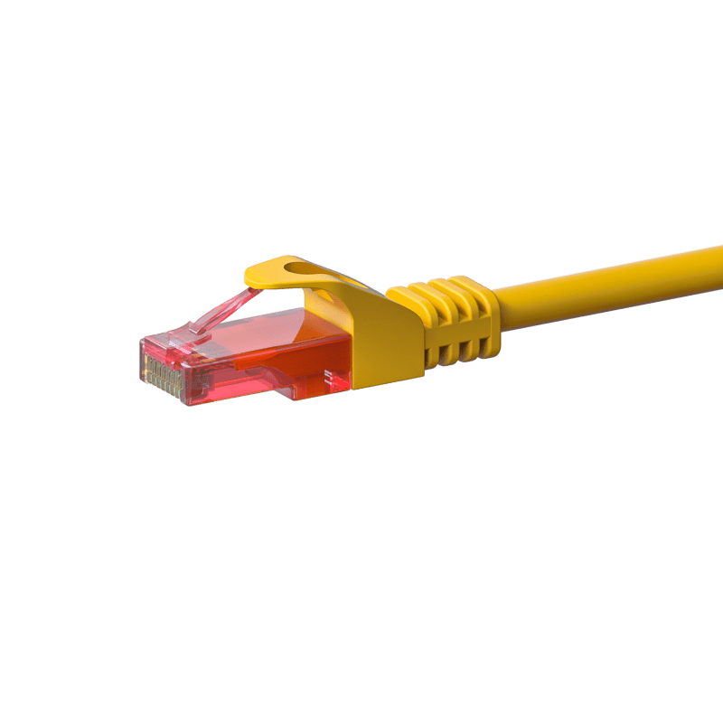 UTP CAT6 patchkabel 1,50m gul - 100% kobber