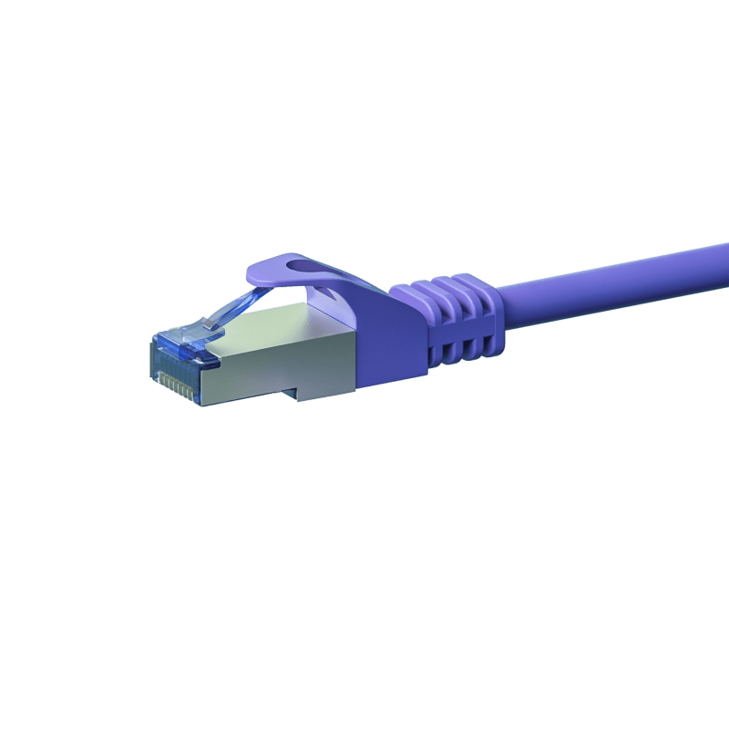 CAT6a S/FTP (PIMF) patchkabel 1,50 m lilla