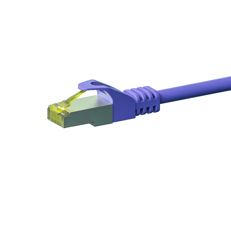 Cat7 S/FTP (PIMF) patchkabel 1m lilla