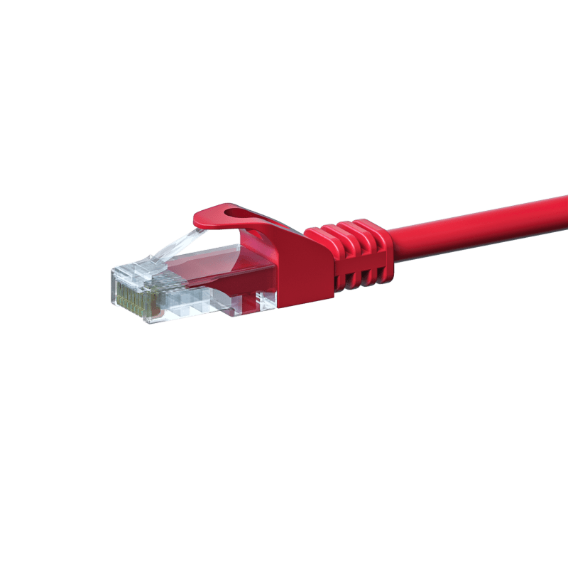 CAT5e UTP patch kabel 7,50m rød - CCA