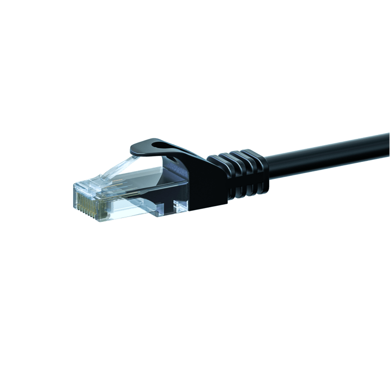 CAT6 UTP patch kabel 1m sort - CCA