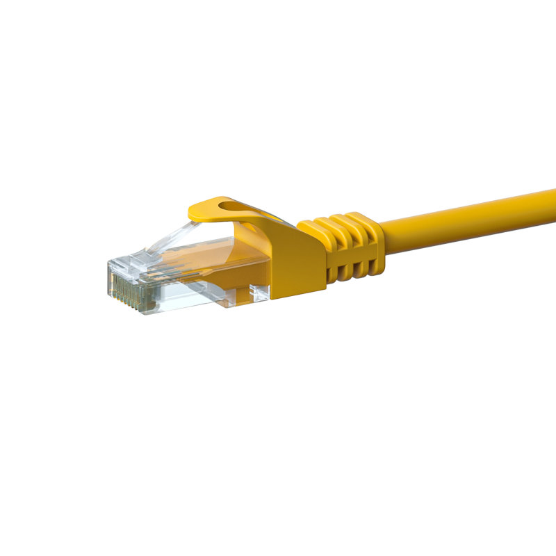 CAT6 UTP patch kabel 0,50m gul - CCA