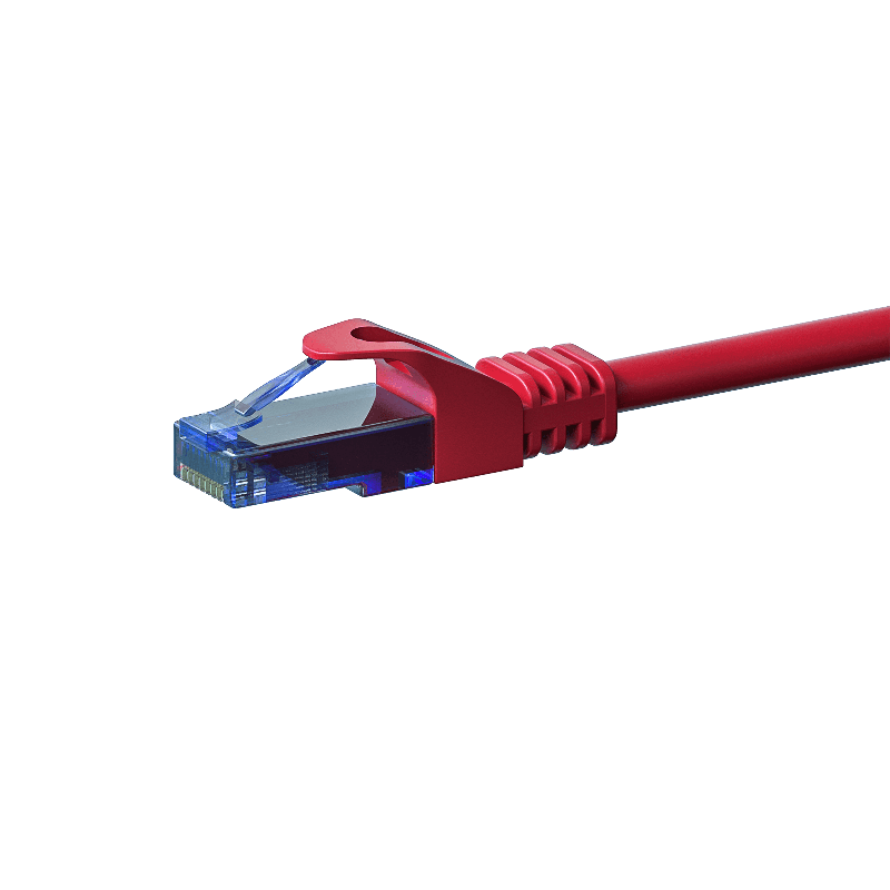 UTP CAT6a patchkabel 20m rød - 100% kobber