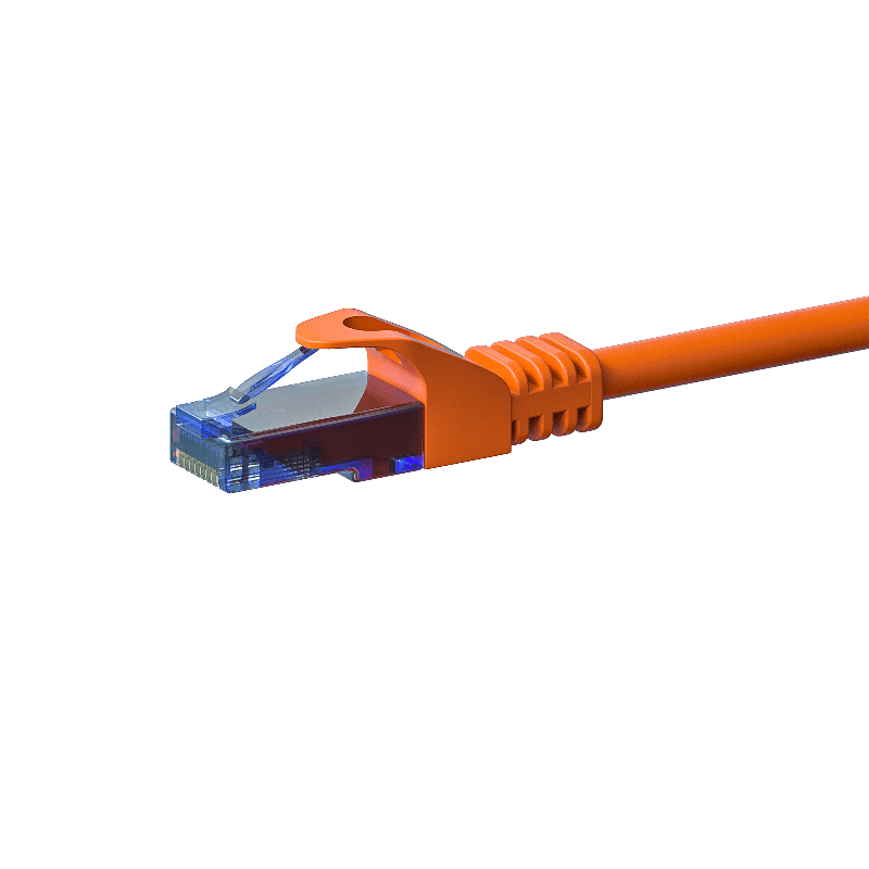 UTP CAT6a patchkabel 10m orange - 100% kobber