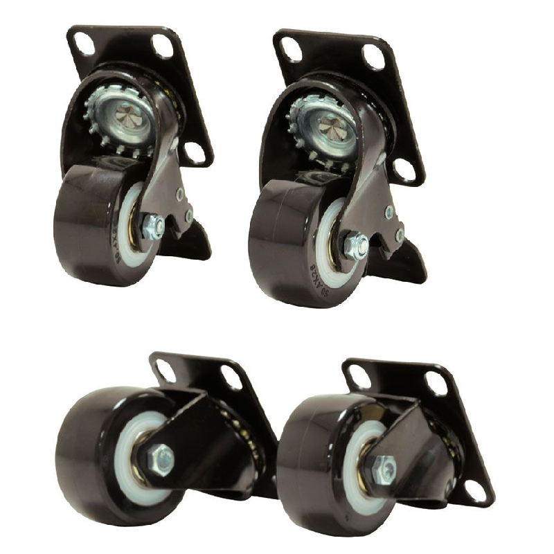 4 hjul til serverskabe 2 med bremser