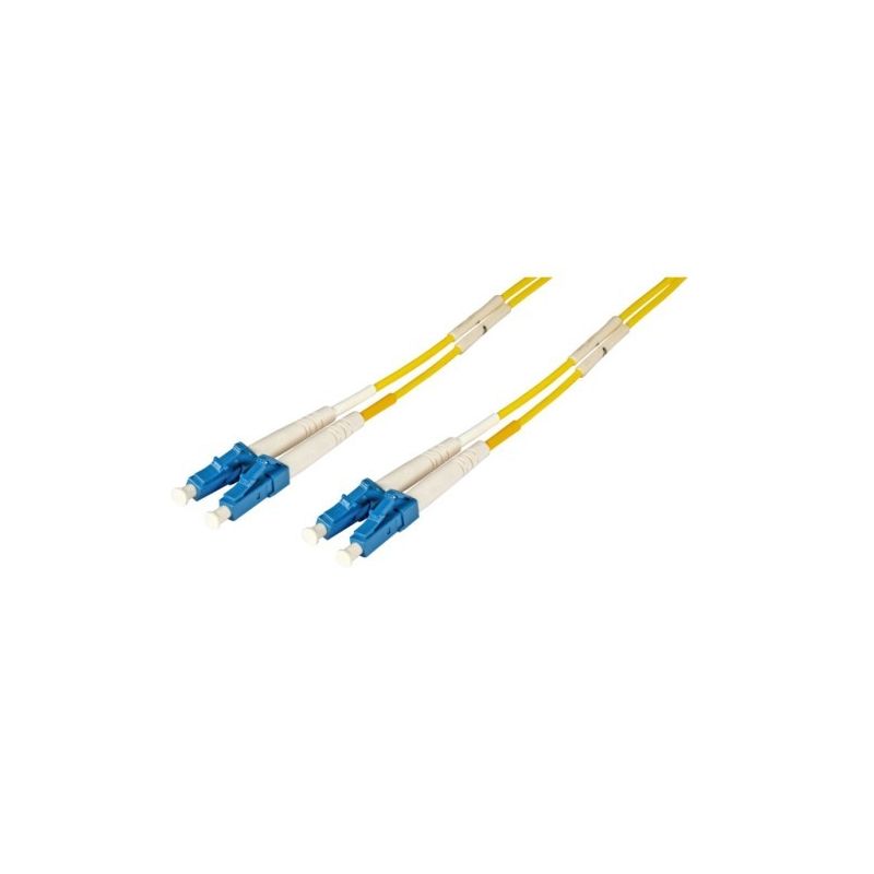 OS2 duplex fiberoptisk kabel LC-LC 1m